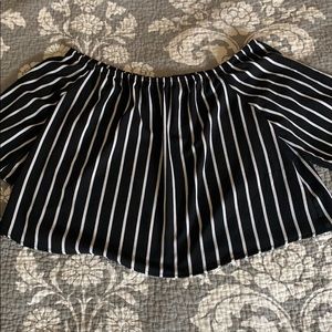 Forever 21 Off the shoulder striped shirt